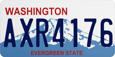 WA license plate AXR4176