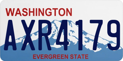 WA license plate AXR4179