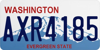 WA license plate AXR4185