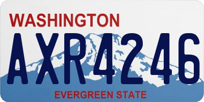 WA license plate AXR4246