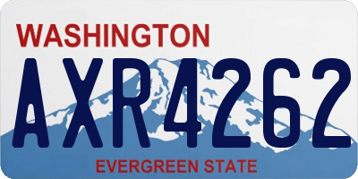 WA license plate AXR4262