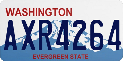 WA license plate AXR4264