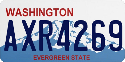 WA license plate AXR4269