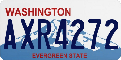WA license plate AXR4272