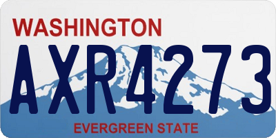 WA license plate AXR4273