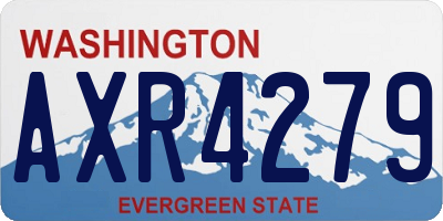 WA license plate AXR4279