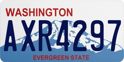 WA license plate AXR4297