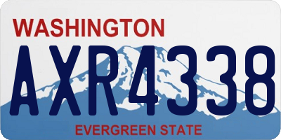 WA license plate AXR4338