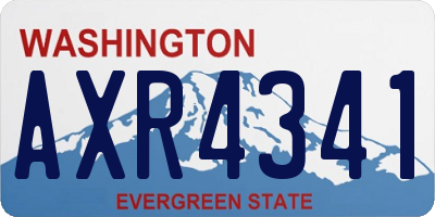 WA license plate AXR4341