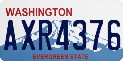 WA license plate AXR4376