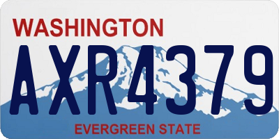 WA license plate AXR4379