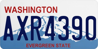 WA license plate AXR4390