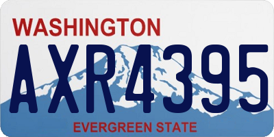 WA license plate AXR4395