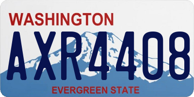 WA license plate AXR4408