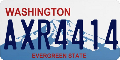 WA license plate AXR4414