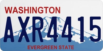 WA license plate AXR4415