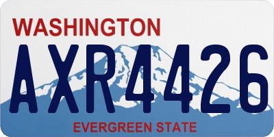 WA license plate AXR4426