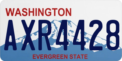 WA license plate AXR4428