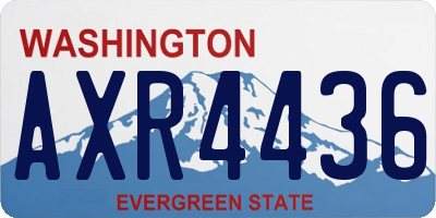 WA license plate AXR4436