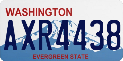 WA license plate AXR4438