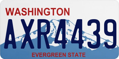 WA license plate AXR4439