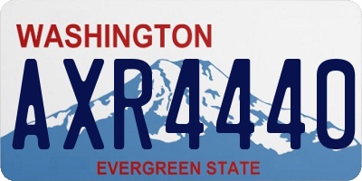 WA license plate AXR4440