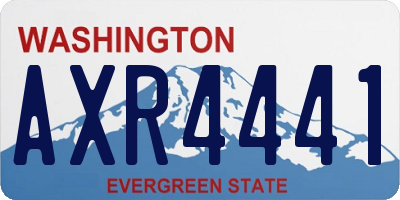 WA license plate AXR4441