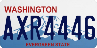 WA license plate AXR4446