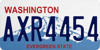 WA license plate AXR4454