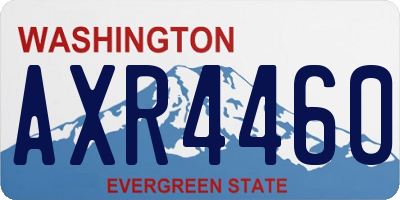 WA license plate AXR4460