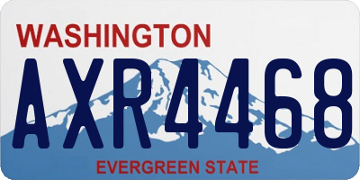 WA license plate AXR4468
