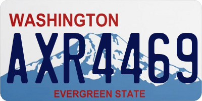 WA license plate AXR4469