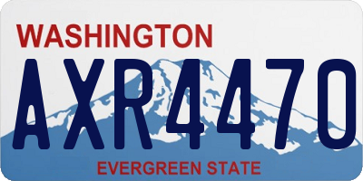 WA license plate AXR4470