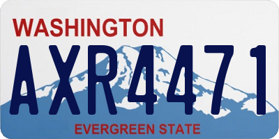 WA license plate AXR4471