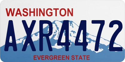 WA license plate AXR4472