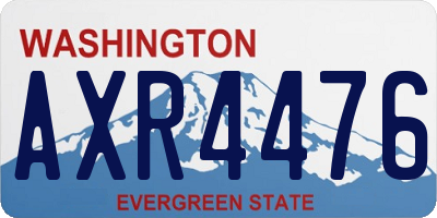 WA license plate AXR4476