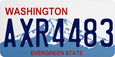 WA license plate AXR4483