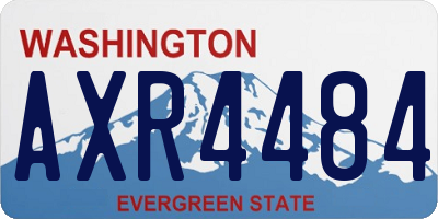 WA license plate AXR4484