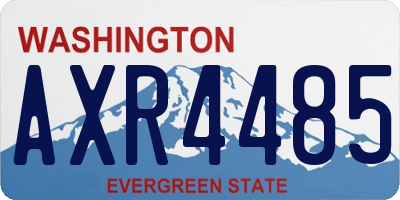 WA license plate AXR4485