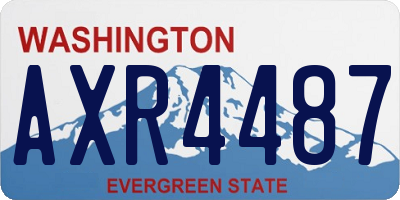 WA license plate AXR4487