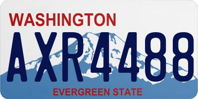 WA license plate AXR4488
