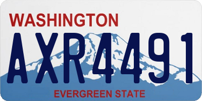 WA license plate AXR4491