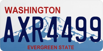 WA license plate AXR4499