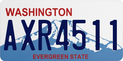 WA license plate AXR4511