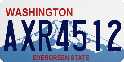 WA license plate AXR4512
