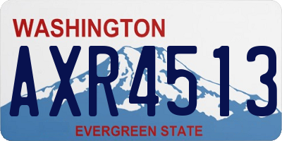 WA license plate AXR4513
