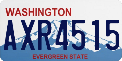 WA license plate AXR4515