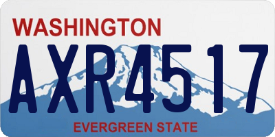 WA license plate AXR4517