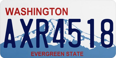 WA license plate AXR4518