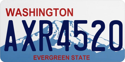 WA license plate AXR4520